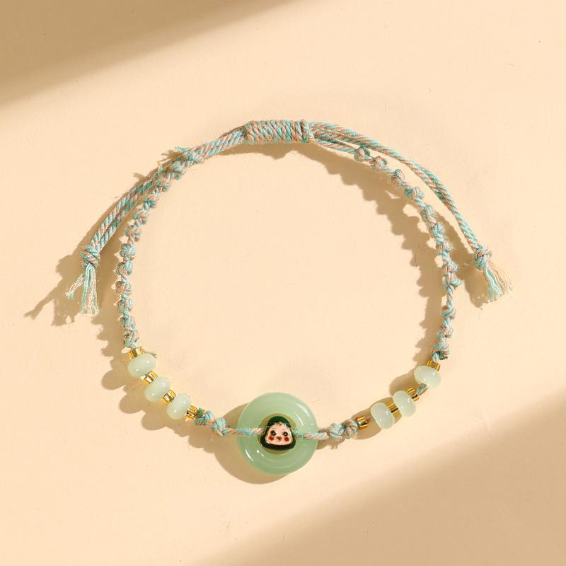 Children s Dragon Boat Festival Five-Color Peace Buckle Zongzi Bracelet - Handmade May Festival Woven Hand Ornament Gift.