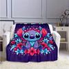 1 Stück Stitch-Druckdecke - Weiche Ganzjahresdecke für Wohnzimmer, Schlafzimmer, Personalisierbares Geschenk mit entzückendem Cartoon-Design