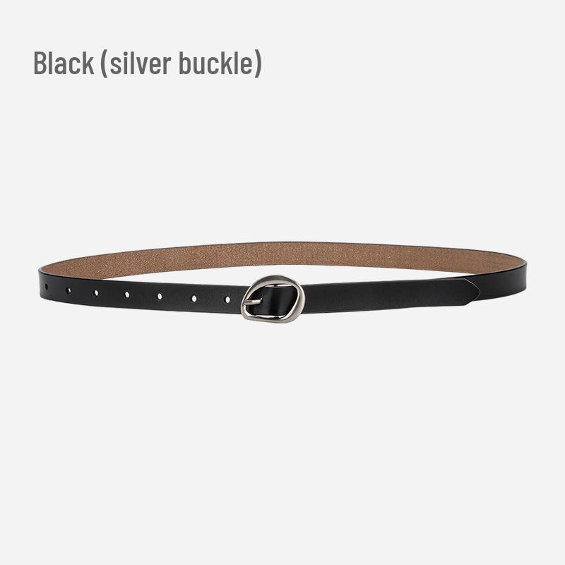 

Элегантный черный ретро женский пояс с пряжкой-штифтом и дизайном из сплава 100cm with Buckle