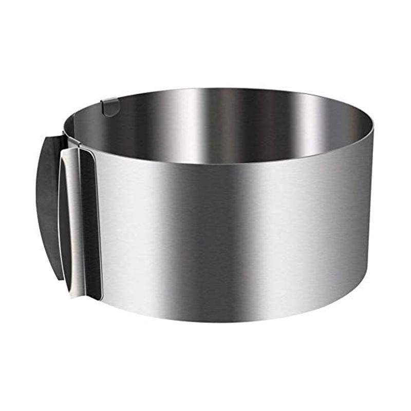 Adjustable Cake Mousse Mold Stainless Steel 15.24 To 30.48 Cm Cake Mold Ring Baking Decoration