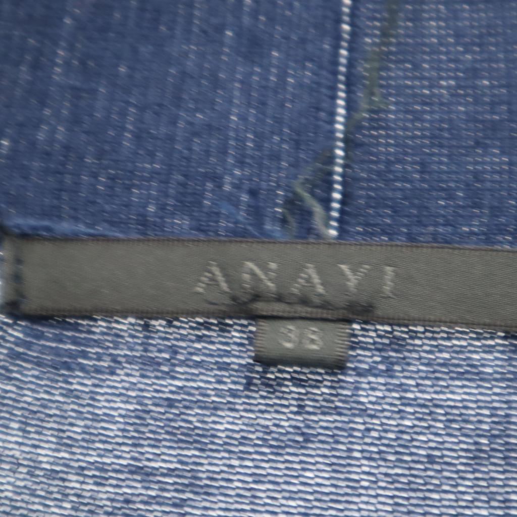 ANAYI Langarmkleid Strickjacke 38 Marineblau Damen Gebraucht
