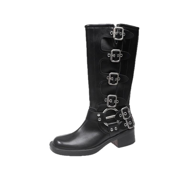 Boots Women 2025 New Summer Boots Thick Soles Popular This Year Merad Western Cowboy Knight Boots