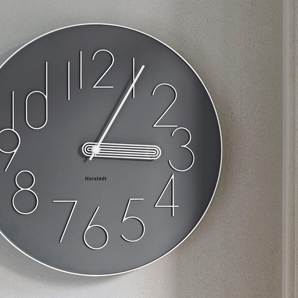 Interform Wall Clock CL-4468GY, Balk, Gray