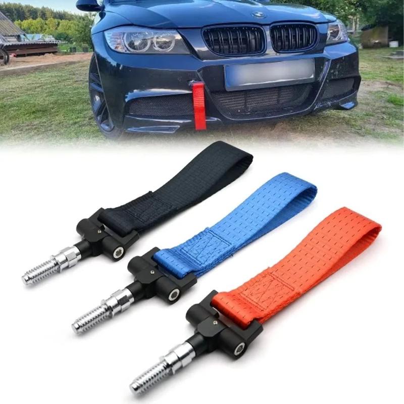 Racing Tow Strap Trailer Hook Car Towing Hook Belt Rope European For BMW E46 E30 E32 E36 E90 E91 Car Drift Tuning Accessories bzvm78