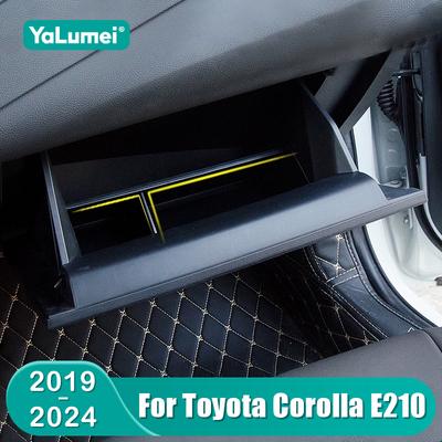 For Toyota Corolla E210 2024 Hybrid Car Co-pilot Storage Box Organizer Container Tray Cover Accessories