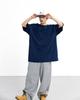 ANGLAN Essential Big Half Tee - Indigo