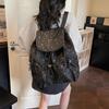 2026 New Fashion Casual Large Capacity Starry Sky Denim Backpacks Solid String High Quality Hot Trendy Backpacks for Women