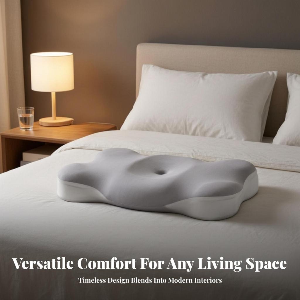 Neck Pillow with Cooling Cover Skin-Friendly Pillowcase Cozy