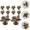 10 Pack Zinc Alloy Bee Shape Cabinet Knobs - Vintage Decorative Dresser Drawer Pulls for Home and Wardrobe Furniture Hardware