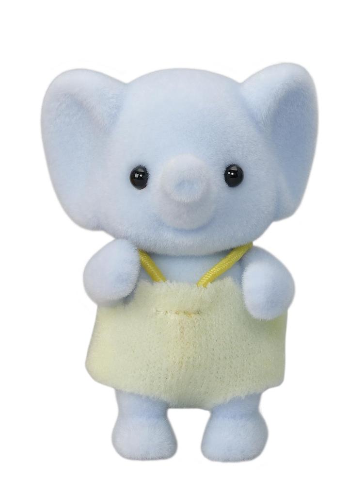 Epoch Sylvanian Families Elephant Doll Set FS-38 ST Certification For Ages 3 and Up Toys Dollhouse