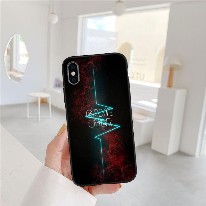 BF64 Game Over Soft Shell Phone Case for Samsung Galaxy S20 S21 S22 Ultra FE + Plus A21S A22 A24 A25 A26 A30 A30S A31
