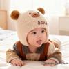 Unisex Baby Knitted Wool Hat: Warm, Cute, Windproof, with Ear Protection for Cold Seasons