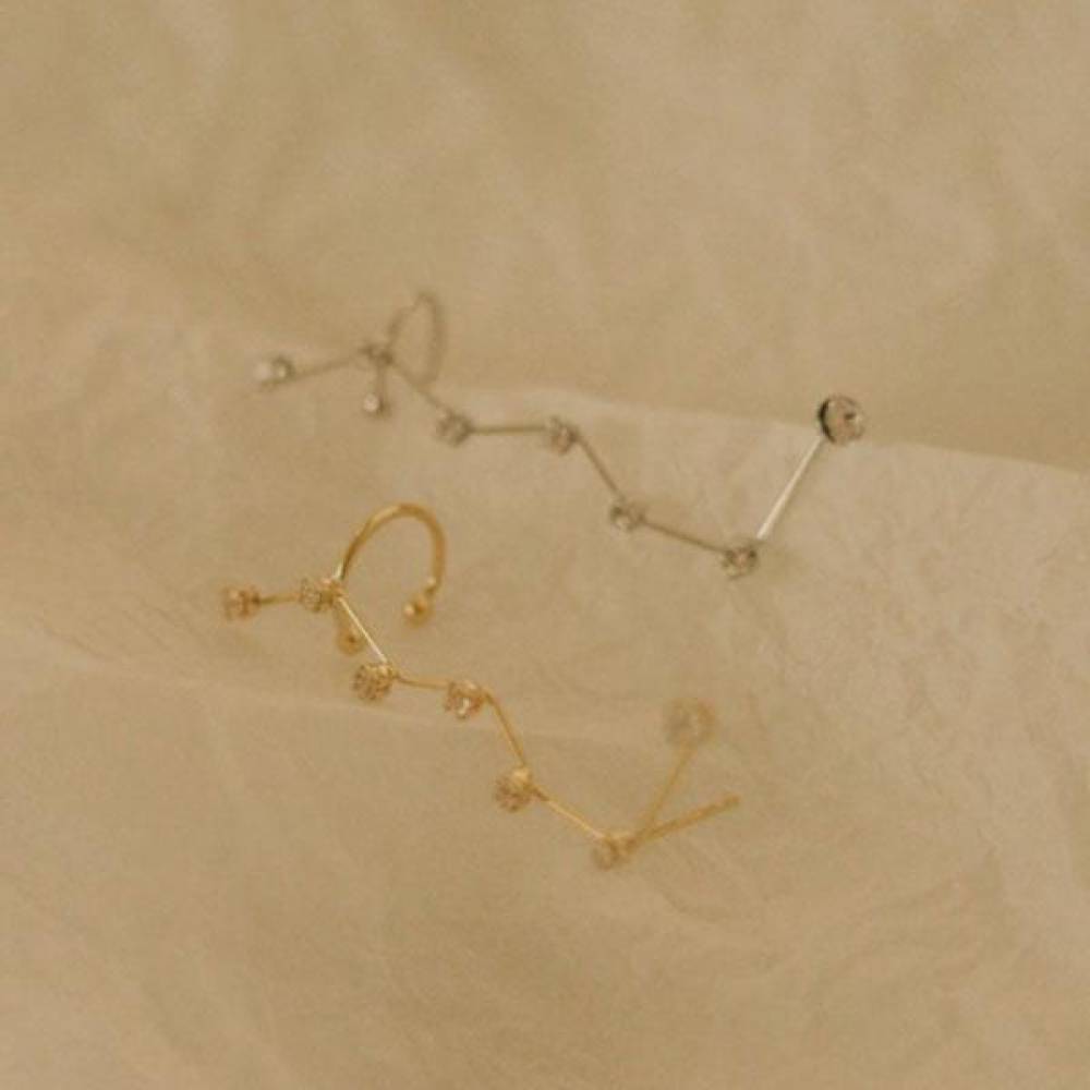 Earrings, Bracelets, Ear Cuffs, Fashion Earrings, Ggd Conste Zigzag Link X (2 Pieces)