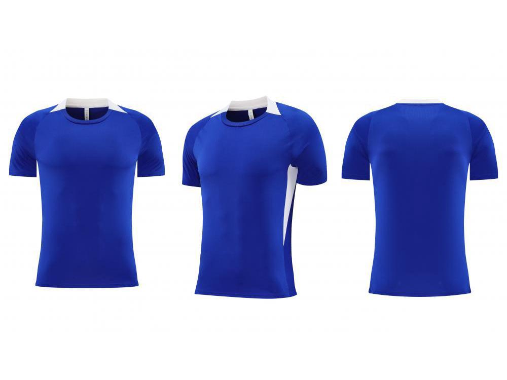 Custom Quick-Dry Polyester Football Jersey Short Sleeve Team Kit with Logo