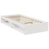 Daybed Without Mattress White 80x200 Cm Solid Pine Wood