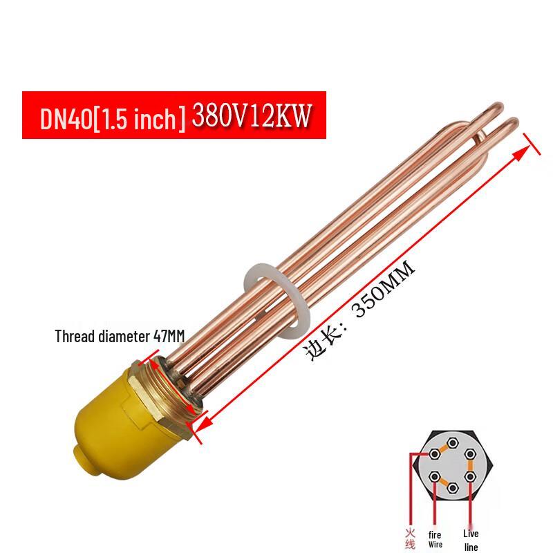 Bakır Altıgen Başlı Endüstriyel Isıtma Elemanı