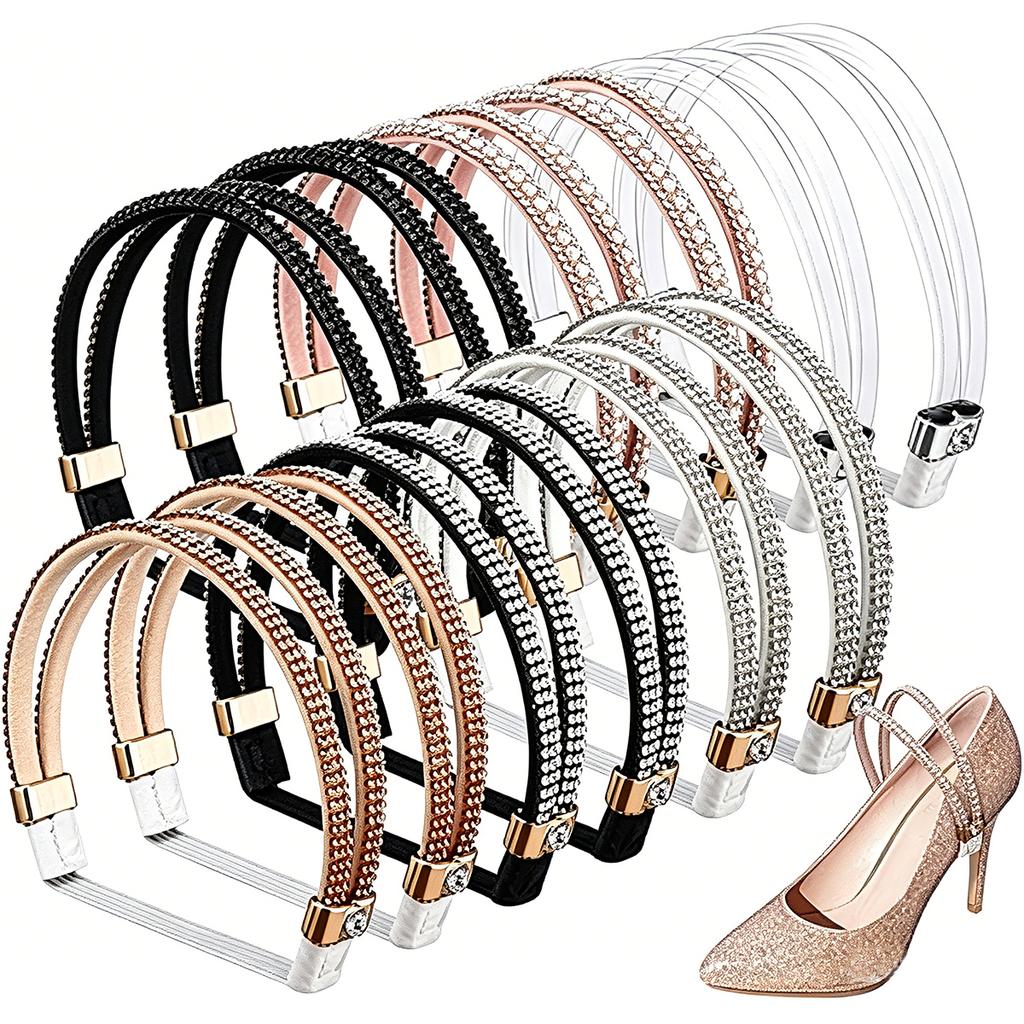 1~6Pairs Women Shoelaces High Heels Adjustable Shoe Belt Ankle Holding Loose Anti-skid Bundle Laces Tie Straps Band