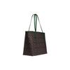 Coach City 33 Classic Monogram Snap Closure Coated Canvas Tote Bag Women tote Brown Deep-Moss 5696-IMW7C