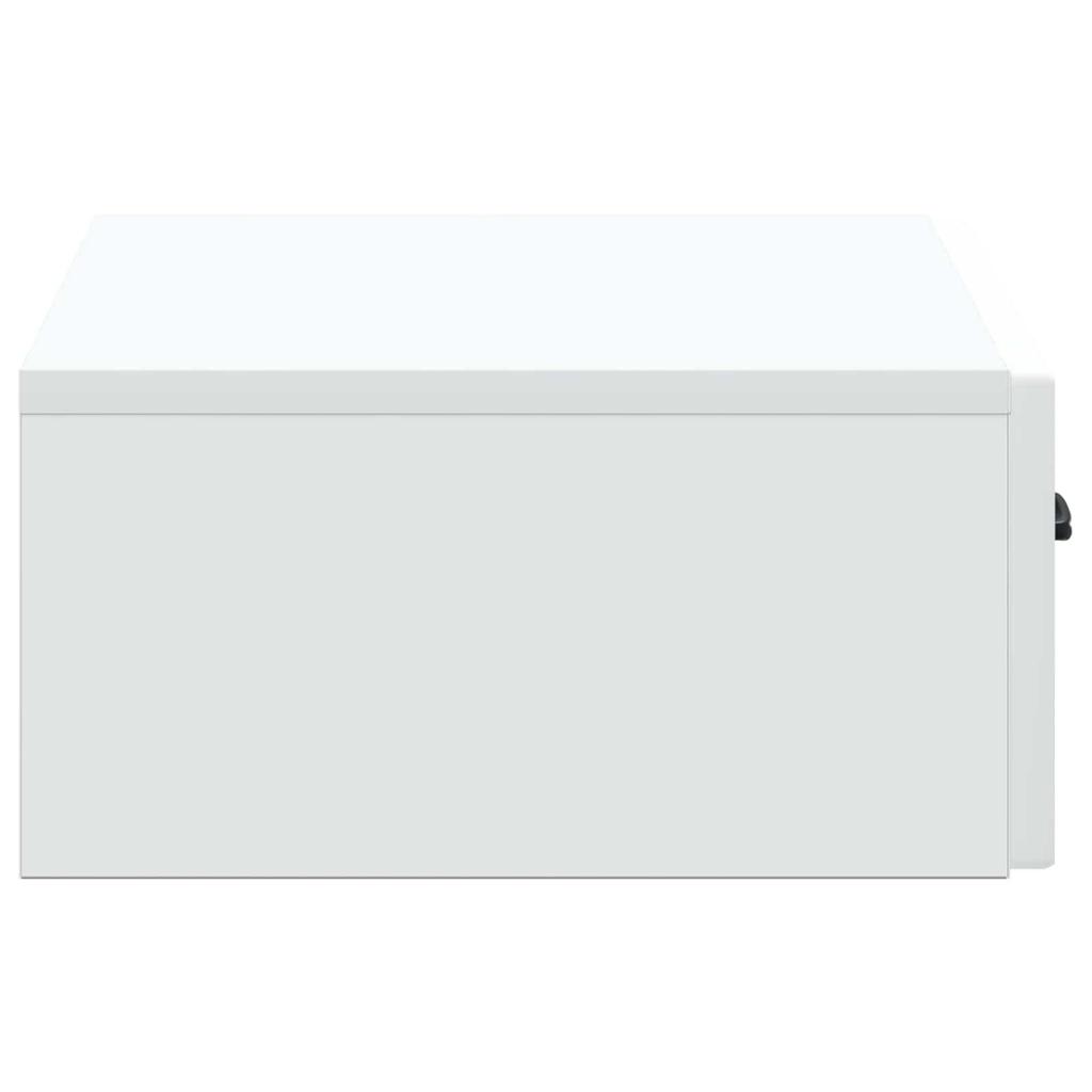 Wall Mounted Side Table White 59 x 34.5 x 17 cm