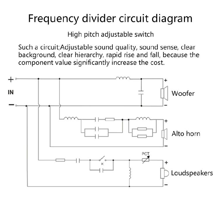 Frequenzteiler Audio-Frequenzteiler 300W Frequenzweiche Audio-Platine für DIY