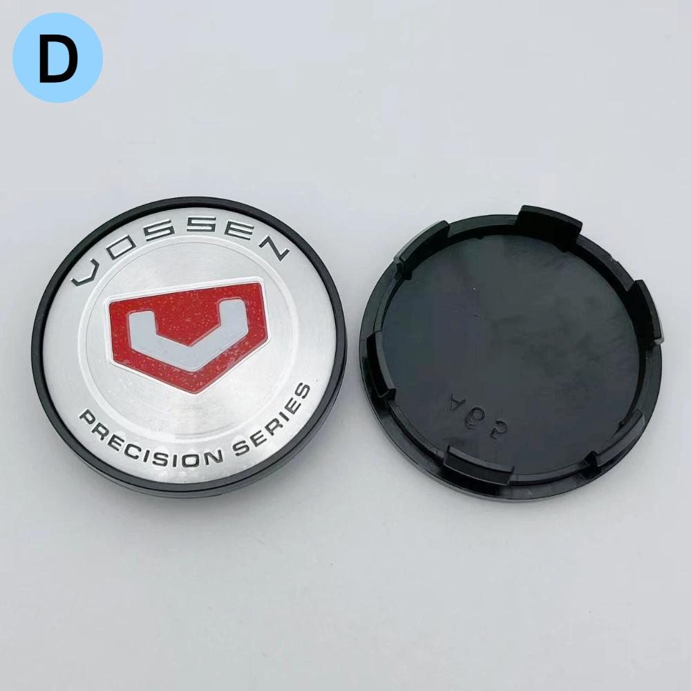 4pcs 65mm Vossen Logo Emblem Car Wheel Center Caps Auto Rim Center Cover Replace Car Accessories
