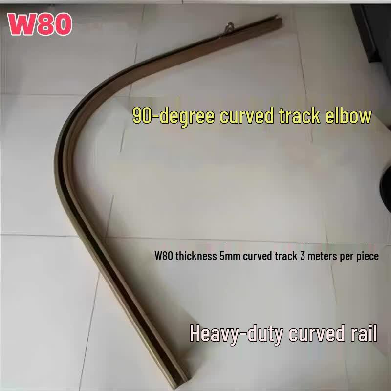 Heavy-Duty 90-Degree Curved Overhead Sliding Track