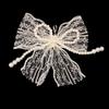 1/2 Piezas Flor Decorativa para Zapato Hebilla Encaje Perla Lazo Cordones de Zapato Amuletos Para Zapatillas Accesorios de Amuletos para Zapatos