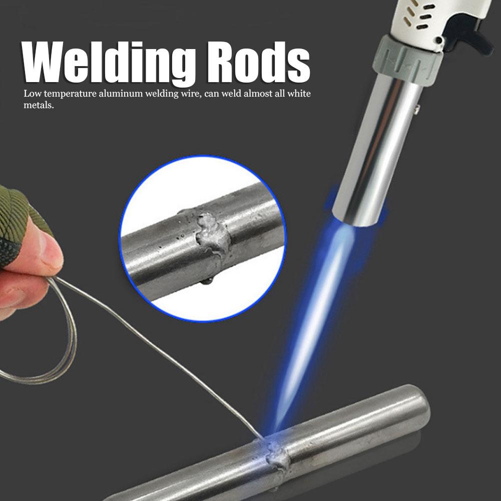 10pcs Aluminum Welding Rods 2mm Diameter Low Temperature Soldering Easy Melt Flux Cored Wire