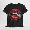 Tričko s odvážnými peněžními rty: Unisex bavlněné tričko, Grafické tričko, Streetwear móda, [...]