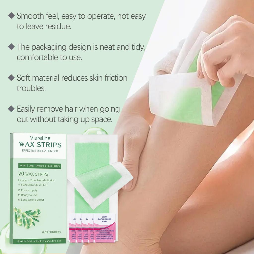 Depilatory Wax Strips For Hair Removal Wax Paper Cold Wax Strips Paper For Face Neck Arm Leg Body Beauty Tools