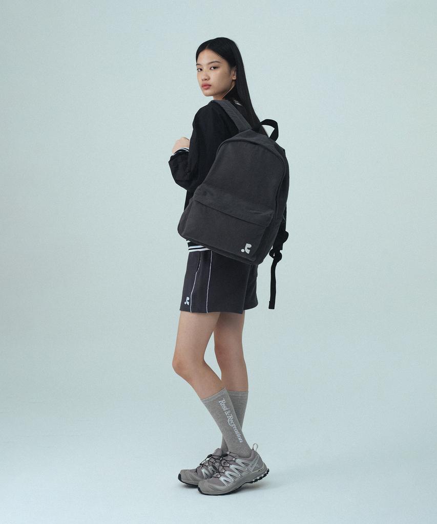 Rest&Recreation Washed Cotton Backpack - Charcoal