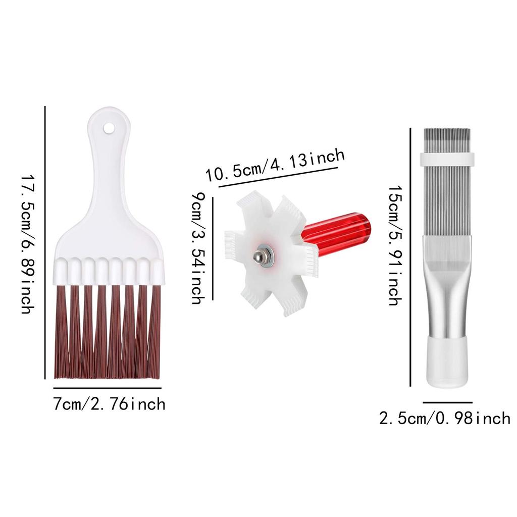 Klimaanlagen Lamellenbürsten Reiniger Set Kühlschrank Kondensatorschlange Kamm