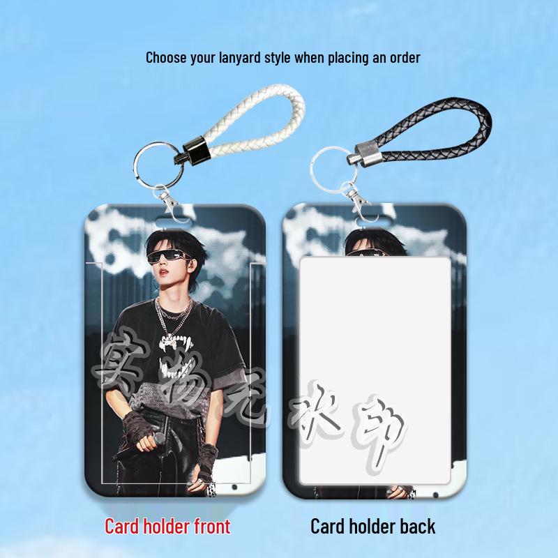 Zhang Guiyuan Student Sliding Card Holder - Handsome Sleeve for Campus, Transportation, or ID Cards