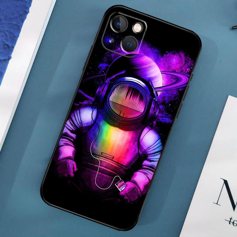 Planet Astronaut Hülle Für iPhone 15 14 13 12 11 Pro Max X XS Max XR 7 8 Plus SE 2020 2022 Bumper Hülle