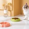 baizihuahu Dog Slow Feeder Bowl, Cat Eating Anti-Slip Bottom Pet Dish, Reduces Choking Vomiting for Cats Dogs