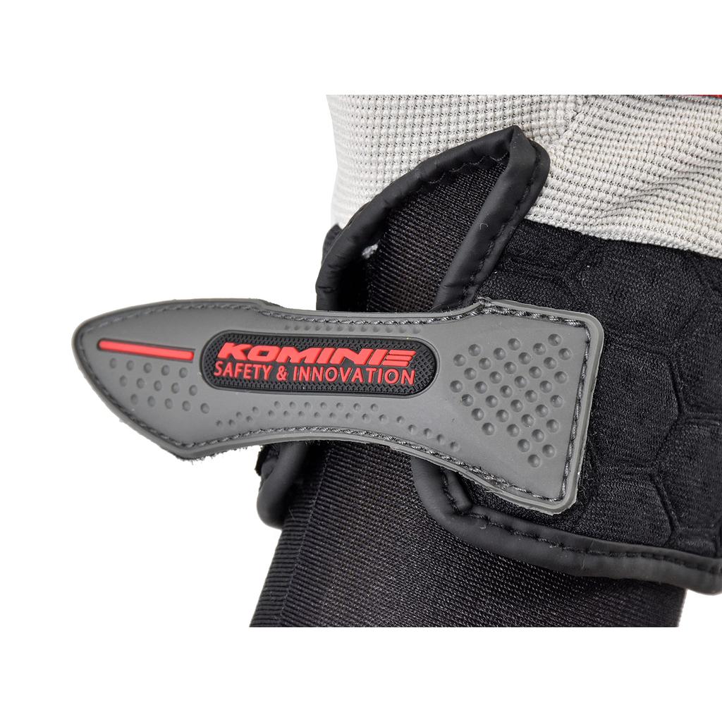 KOMINE Motorcycle Instructor Gloves Pro EX KOMINE L 725 For and Autumn Gray/Red GK-134 Spring, Summer,