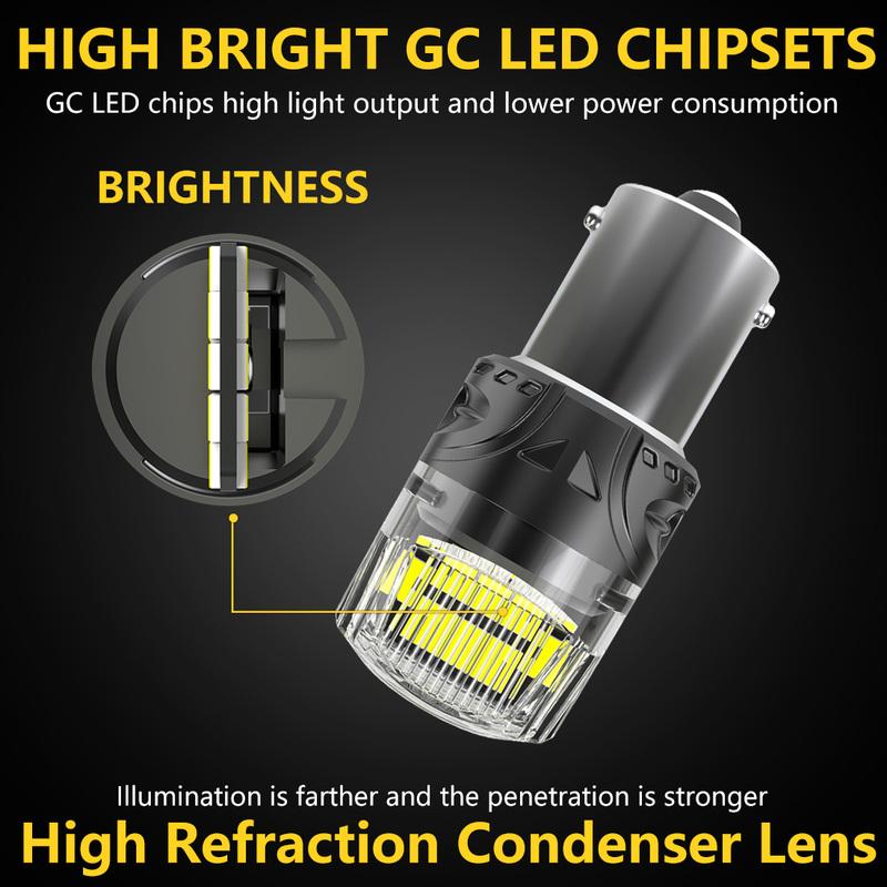 Katur 2x 1156 ba15s p21w Car Led Bulb Reverse Light High Power 6000K White Canbus Error Free Plug and Play For Hyundai Sonata