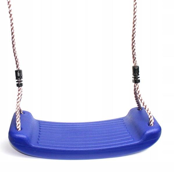 Solid Plastic Playground Swing Blue
