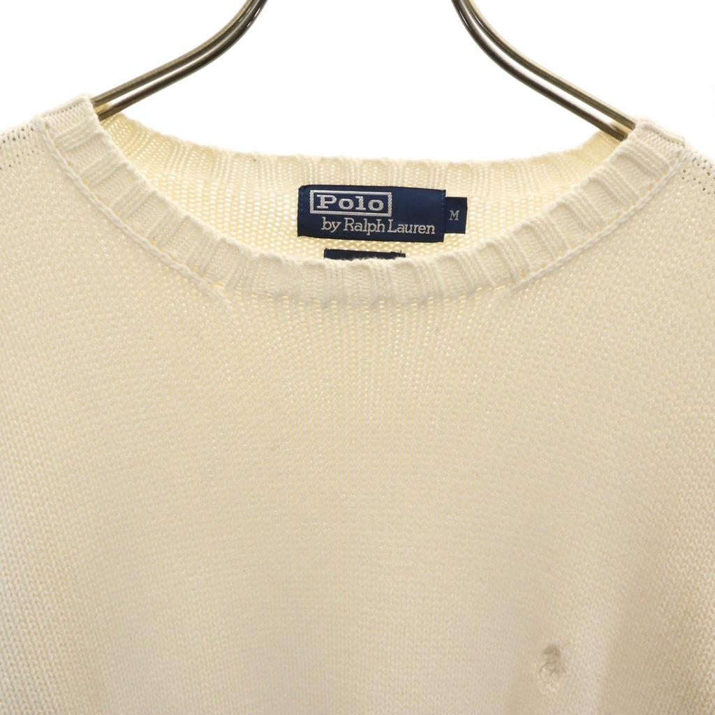 Polo by Ralph Lauren Langarmpullover M creme Strick Herren Gebraucht