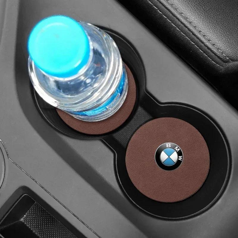 Car Anti Slip Insert Cup Coasters Car Accessories For BMW M Performance M5 320 325 E28 E30 E34 E36 E39 E46 X5 X6 F01 Z4