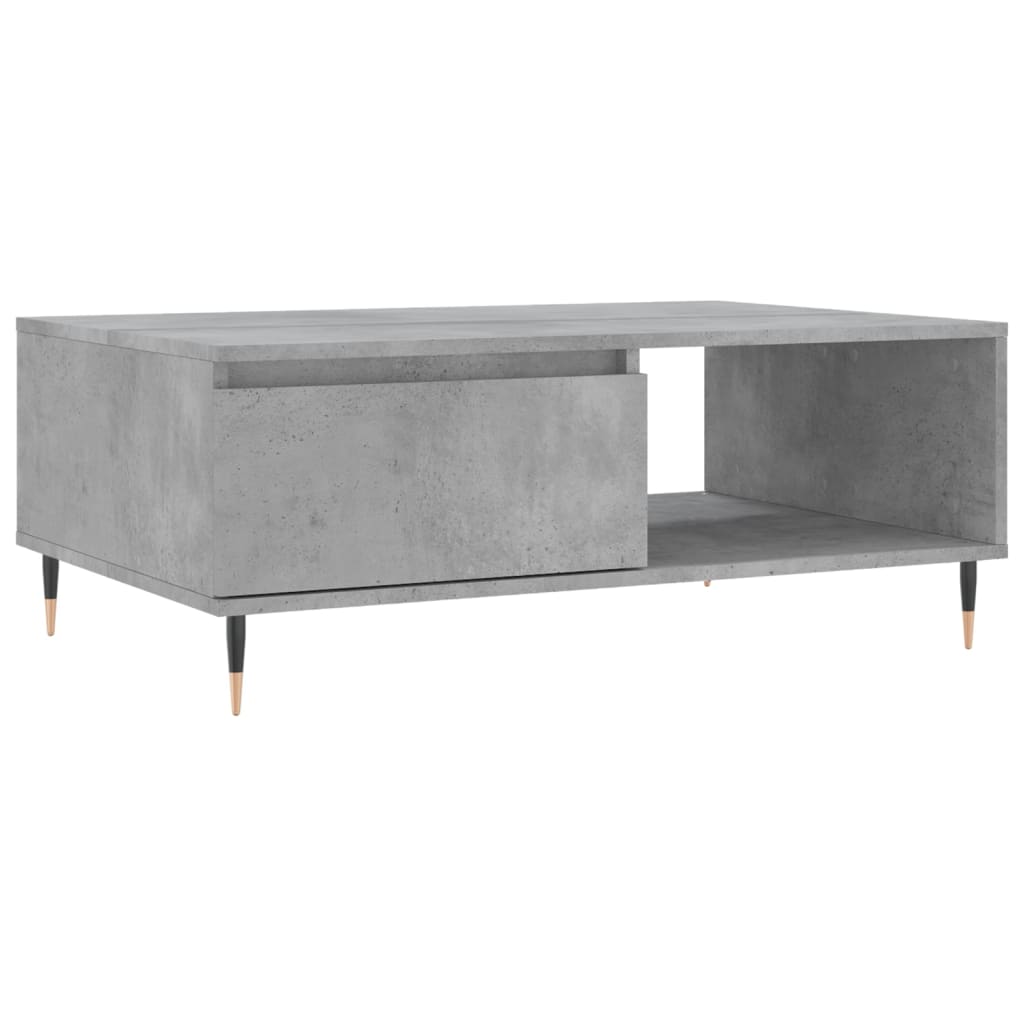 Coffee Table Concrete Grey 90 x 60 x 35 cm Particleboard