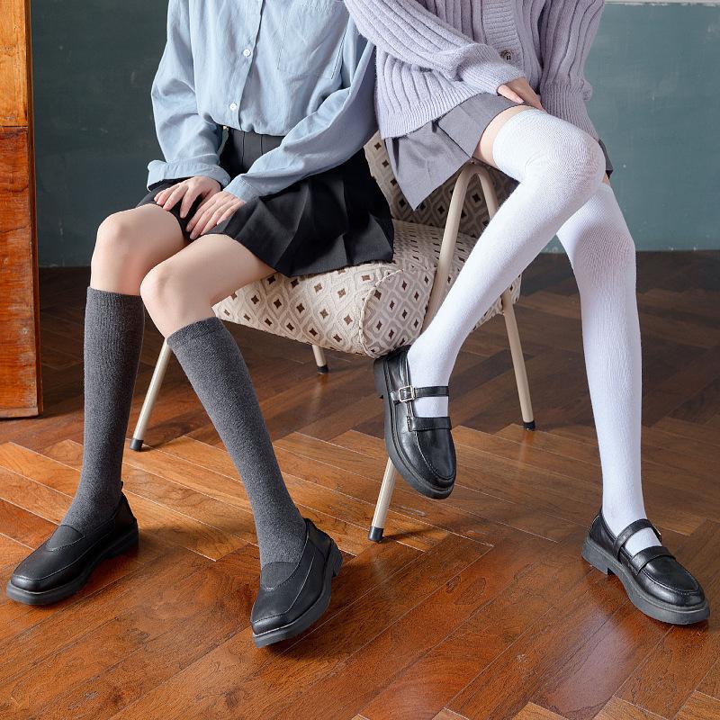 Ladies Calf Socks Lolita Jk Socks Student Stockings Autumn And Winter Skinny Leg Socks Pressure Knee Socks