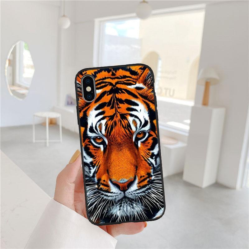 LO6 Dieren Tijger Zachte Shell Telefoonhoesje voor Samsung Galaxy S20 S21 S22 Ultra FE + Plus A21S A22 A24 A25 A26 A30 A30S A31