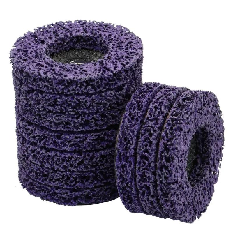 1PC 100 115 125mm Abrasive Strip Disc for Angle Grinder Paint Rust Removal Coral Poly Wheel