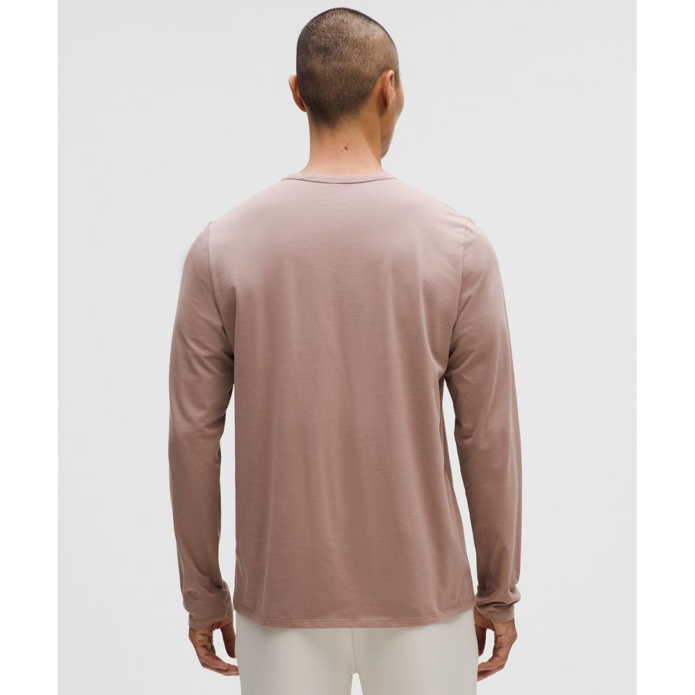 Lululemon Organic Cotton Classic Fit Long Sleeve Shirt Ashen Rose
