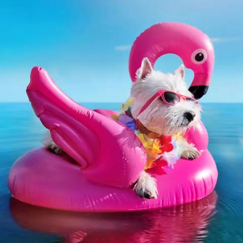 Tierische Aufblasbare Poolspielzeuge Babyschwimmring Sommer Outdoor Schwimmsitz Flamingo Poolparty Wasserspielzeug für Kinder