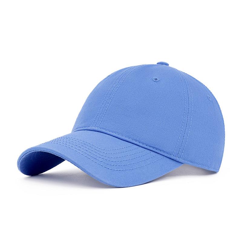 Outdoor Cotton Baseball Cap Men's Spring Summer Soft Top Big Head Cap Women Sunshade Cap