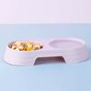 Double Pet Bowls 2 in 1 Candy Color Dog Food Water Feeder Pet Drinking Dish Feeder Cat Puppy Feeding Supplies Pet Accessories