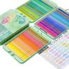 72Pcs Macaron Colored Pencil Kit Soft Pastel Drawing Pencil Kit Crayons Colour for School Sketching Coloring Art Supplies