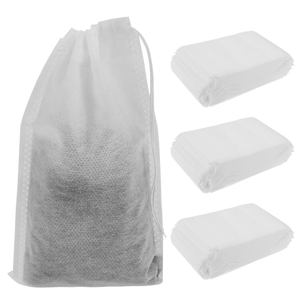 300Pcs Cold Brew Bags Fine Mesh Coffee Filter Bag No Mess Tea Filter Pouches with Drawstring for Tea Spice Straining Bag